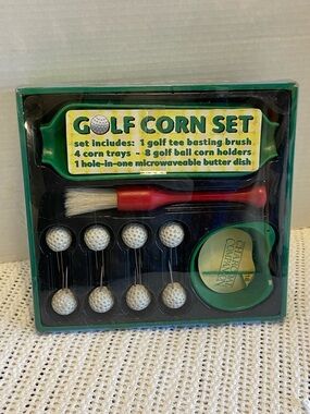 Golf Theme Charcoal Companion Golf Corn on the Cob Set New BarBQ Picnics